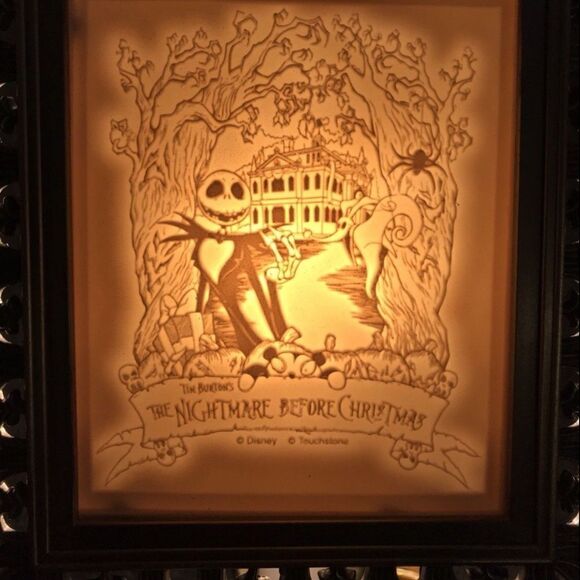 DISNEY HAUNTED MANSION HOLIDAY EVENT PORCELAIN LITHOPHANE  NIB - Picture 8 of 9